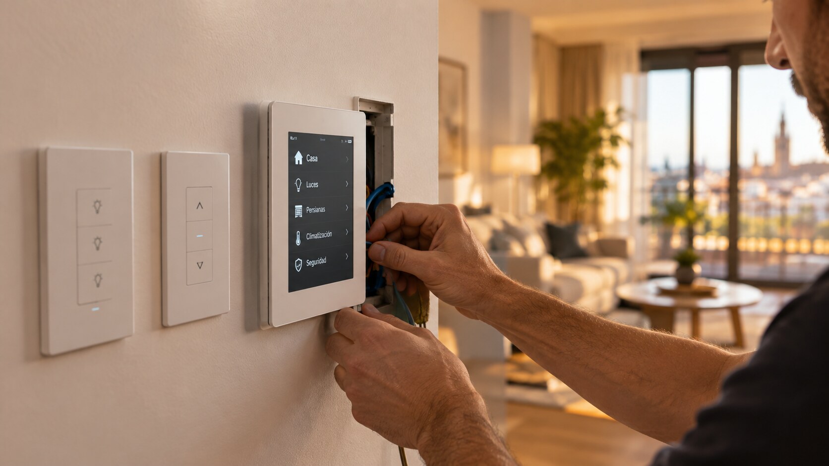 Instalación de panel domótico y automatización del hogar